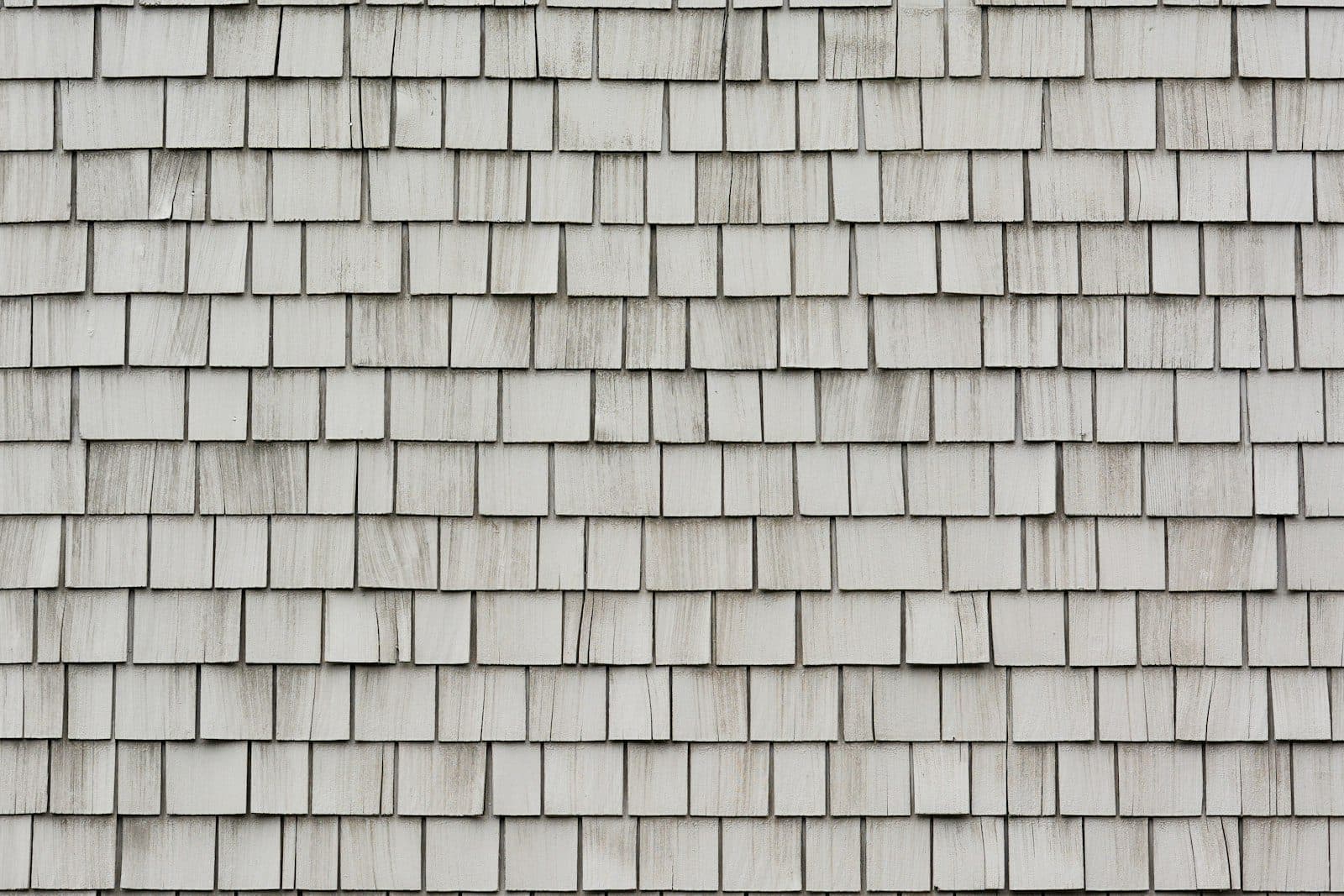 Close view of weathered roof shingles